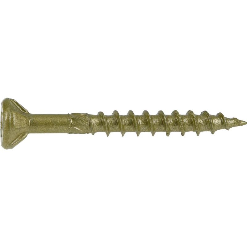 Photo 1 of 5 Packs of Everbilt #8 x 1-1/2 in. Star Drive Flat Head Exterior Wood Screws (203-Pack)