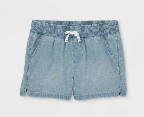 Photo 1 of Girls' Pull-On Jean Shorts - Cat & Jack 2 PACK SMALL
