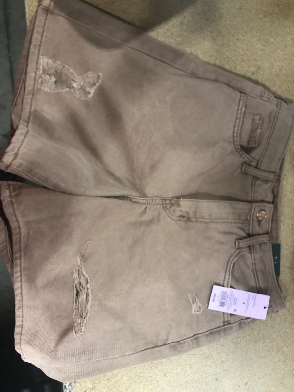 Photo 2 of High-Rise Mineral Dyed Bermuda Jean Shorts - Wild Fable SIZE 4

