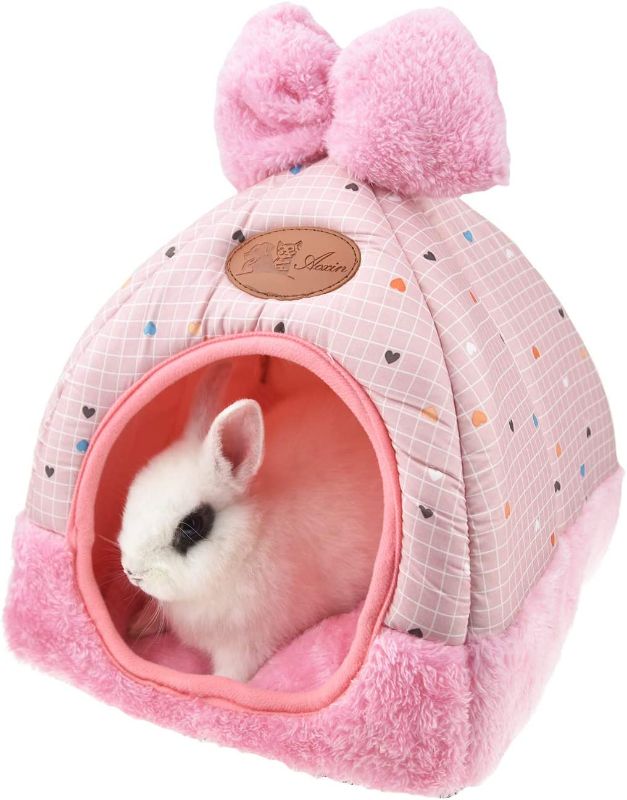 Photo 1 of 
Rabbit Guinea Pig Hamster House Bed Cute Small Animal Pet Winter Warm Squirrel Hedgehog Chinchilla House Cage Nest Hamster Accessories
Size:9x9x10 Inch (Pack of 1)
Color:Pink Bow
