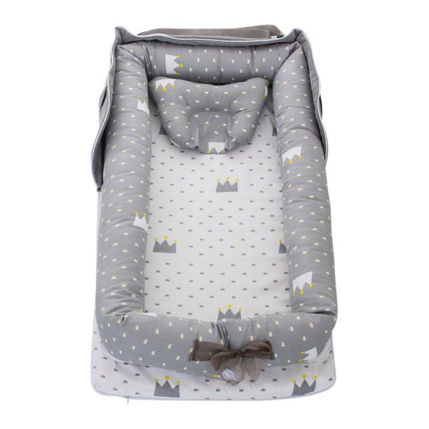 Photo 1 of Baby Lounger Nest Bassinet for Bed, Portable Baby Co-Sleeping Cribs & Cradles for Bedroom and Travel, 100% Soft Cotton Baby Bed 