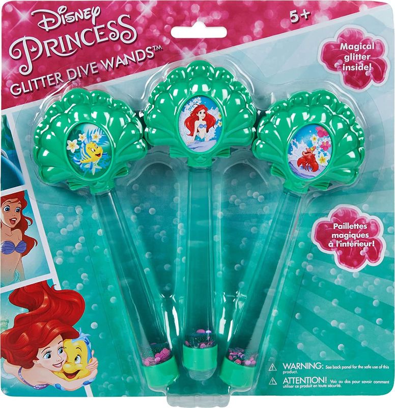 Photo 1 of SwimWays, Disney’s Ariel Glitter Dive Wands, Pool Toy 3pk