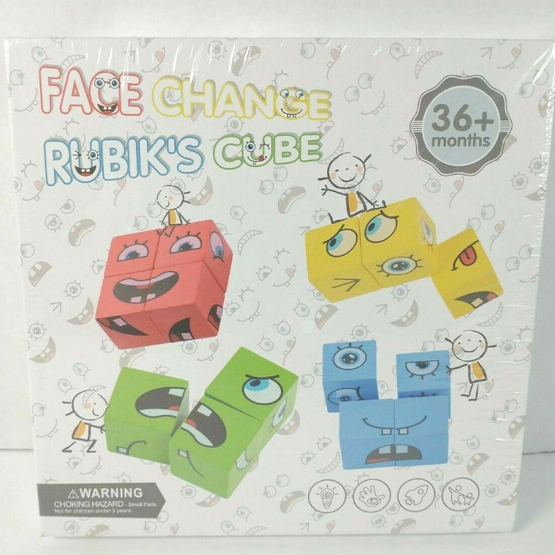 Photo 1 of Face Change Rubik's Cube Game Building Blocks Interaction for 36+ Months NEW
