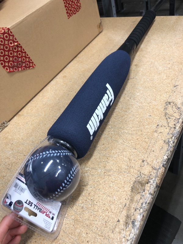 Photo 2 of Franklin Sports MLB Playball Oversize Foam Bat and Ball
Blue