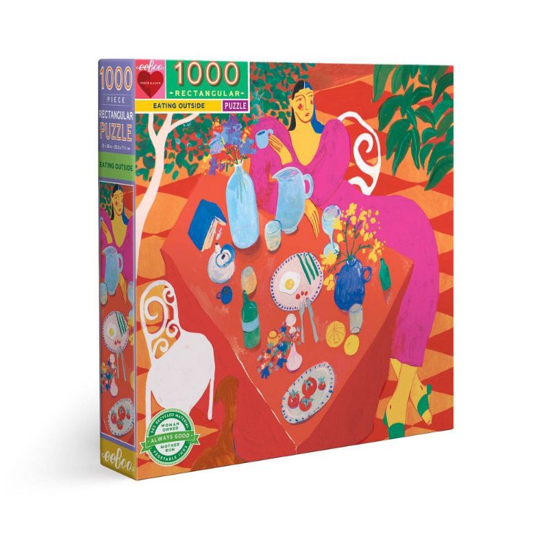 Photo 1 of EeBoo Piece and Love: Eating Outside Jigsaw Puzzle - 1000pc (COMES WITH 2)
