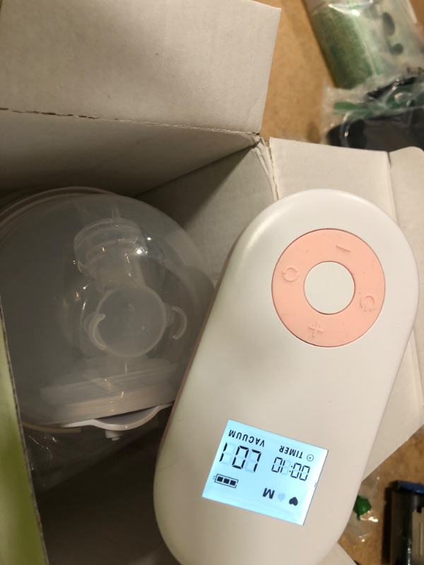 Photo 2 of Huayuet Wearable Breast Pump Hands Free Double Portable Breast Pumps 16 Levels Suction Breastfeeding Milk Collector Electric Breastpump|Wireless|Adjustable|Rechargeable|BPA Free Silicone Pump
