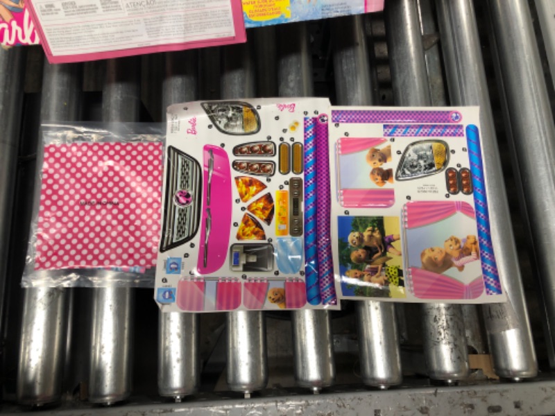 Photo 1 of Barbie Camper Playset With Barbie Accessories, Pool And Furniture, Rolling Vehicle With Campsite Transformation??? [Amazon Exclusive]