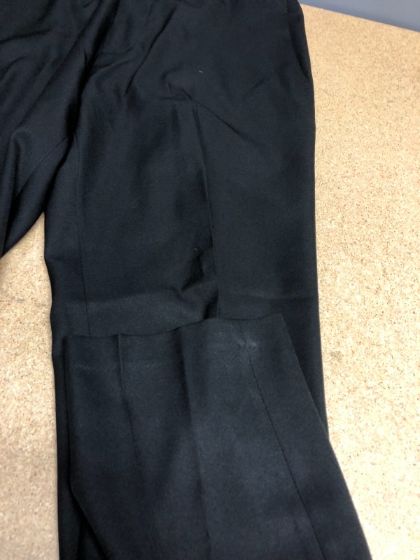 Photo 4 of Kenneth Cole REACTION Men's Techni-Cole Mini Check Modern Fit Flat Front Dress Pant Black 34W x 30L 