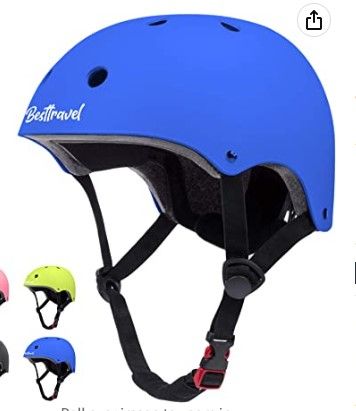 Photo 1 of Besttravel Kids Helmet, Toddler Helmet Adjustable Toddler Bike Helmet Ages 3-8 Years Old Boys Girls Multi-Sports Safety Blue Small 