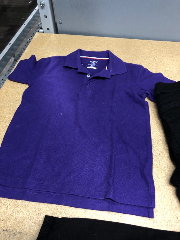 Photo 3 of Kids Apparel Bundle, 2 Items
S Purple Polo Shirt, Black Skinny Jeans Size 16 