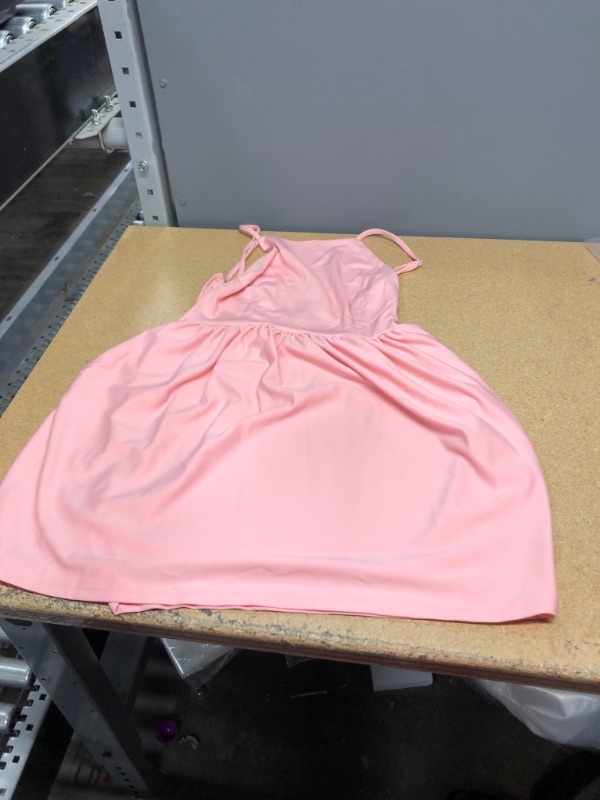 Photo 1 of FANCYINN Women Sexy Spaghetti Strap Floral Print Mini Casual Dress Light Pink XS