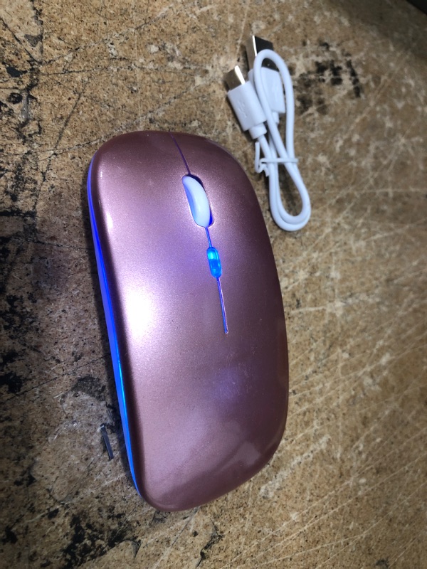 Photo 2 of Led wireless mouse pink  2.4g 