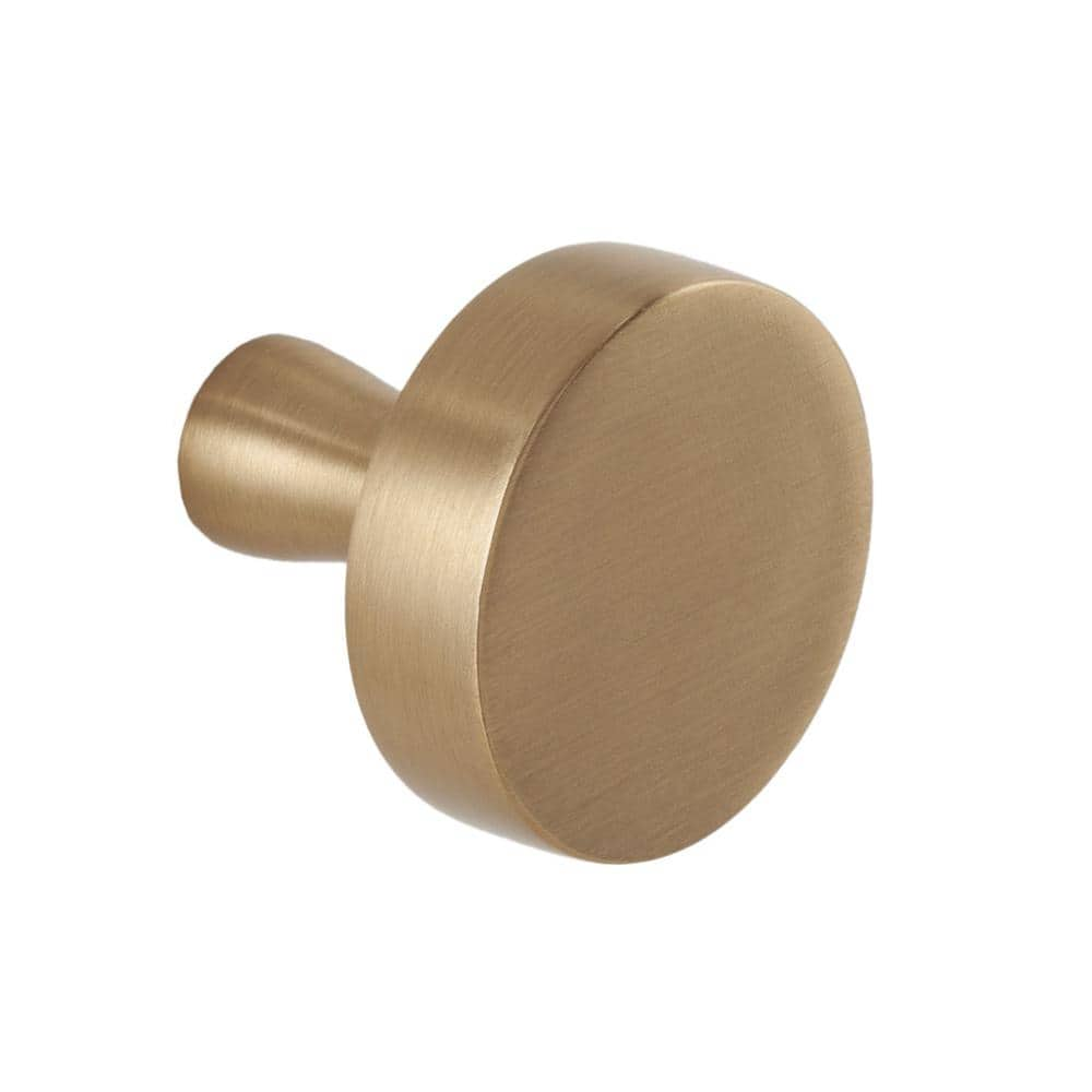 Photo 1 of 19 Packs of Sumner Street Home Hardware the Perfect 1 in. Satin Brass Cabinet Knob