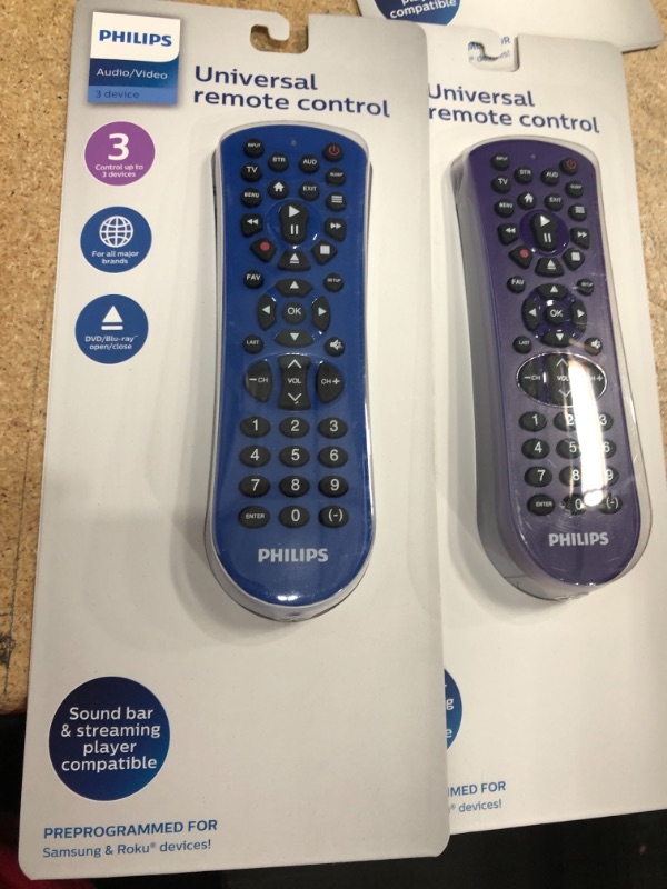 Photo 1 of Philips Universal Audio/Video Remote Control For Sound Bar - SET OF 2