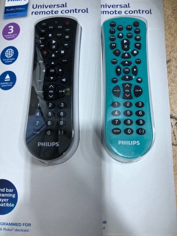 Photo 1 of Philips Universal Audio/Video Remote Control For Sound Bar - SET OF 2