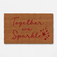 Photo 1 of 1'6"x2'6" 'Together' We Sparkle Doormat - Threshold™
SET OF 2