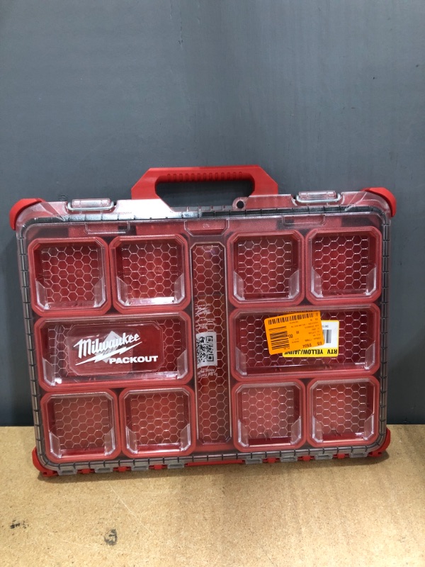 Photo 2 of Milwaukee PACKOUT 11-Compartment Low-Profile Impact Resistant Portable Small Parts Organizer