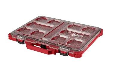 Photo 1 of Milwaukee PACKOUT 11-Compartment Low-Profile Impact Resistant Portable Small Parts Organizer