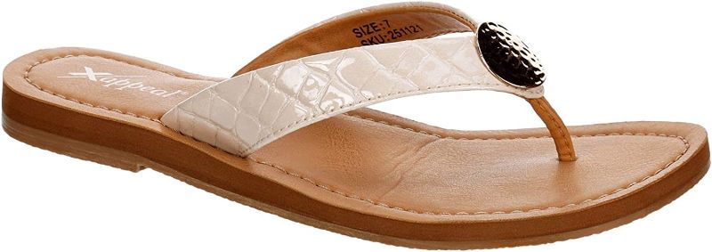 Photo 1 of *COLOR IS BROWN* Xappeal Hadyn - Womens Summer Casual Dress Thong Strap Flip Flop Sandals
SIZE: 37