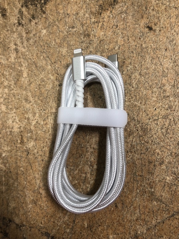 Photo 2 of CELLTREND USB Lightning Fast Charging Nylon Cable USB c to Lightning Cable MFi 6FT PD Lightning Charging Cable Compatible with iPhone12/12Pro/12Pro MAX/11/11Pro/11Pro MAX/XS/XS MAX/XR/X/8/8Plus
