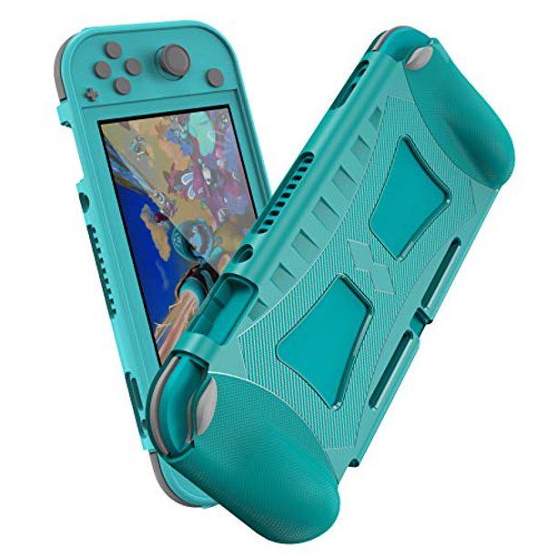 Photo 1 of Jiarusig Compatible with Nintendo Switch Lite Case with Hand Grip, Slim Soft Switch Grip Case Cover with Shockproof and Anti-Scratch Design Compatible with Nintendo Switch Lite 2019
