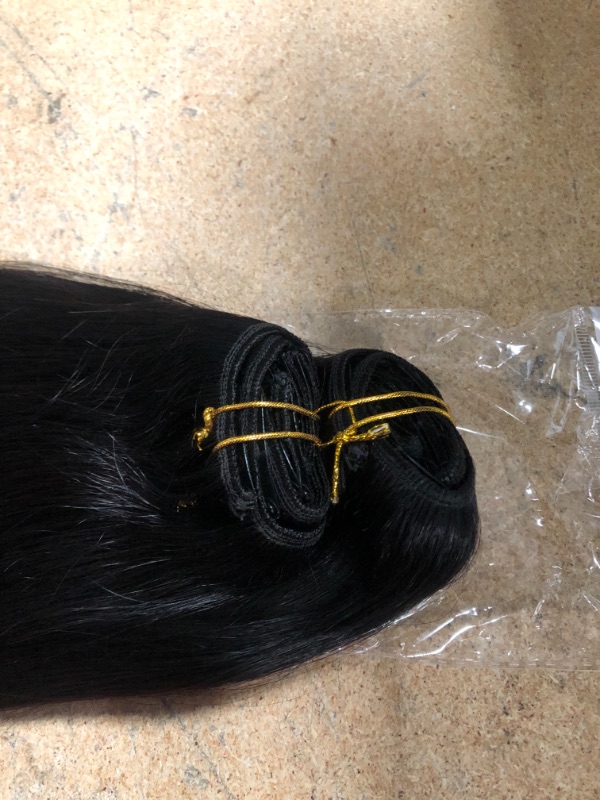 Photo 4 of Dark Brown Hair Clip In Ponytail, Fake Ponytails Black Hair Extensions 20"