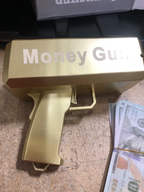 Photo 4 of  Golden Money Guns Shooter With Play Money 