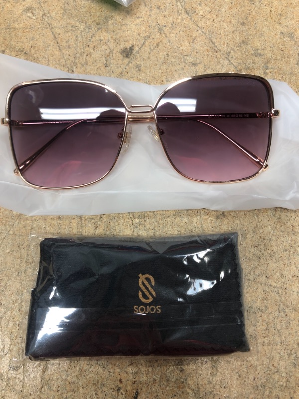 Photo 2 of SOJOS Large Square Oversized Sunglasses for Women Big Designer Style Sunnies SJ1082
