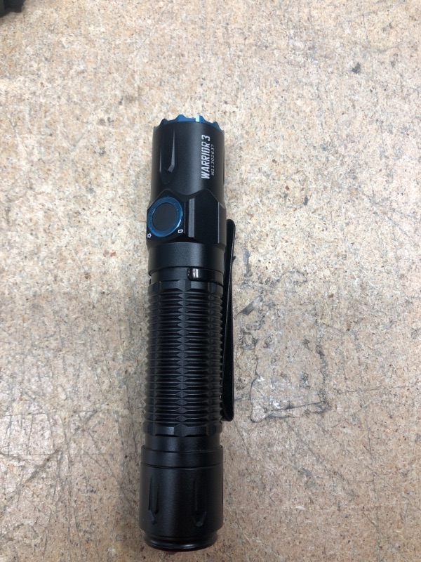 Photo 5 of OLIGHT Warrior 3S 2300 Lumens Rechargeable Tactical Flashlight, Compact Dual-Switches High Lumens Light with Proximity Sensor, Powered by Customized Battery for Emergency, EDC and Searching (Black)
