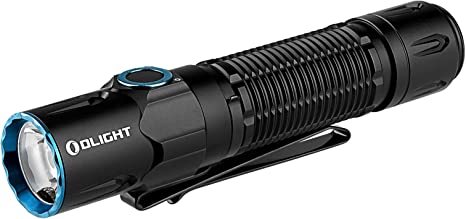 Photo 1 of OLIGHT Warrior 3S 2300 Lumens Rechargeable Tactical Flashlight, Compact Dual-Switches High Lumens Light with Proximity Sensor, Powered by Customized Battery for Emergency, EDC and Searching (Black)
