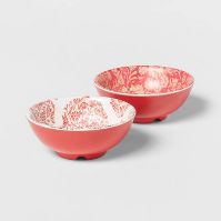 Photo 1 of 4.5oz 3pk Bamboo and Melamine Mixed Pattern Mini Bowls - Threshold™
