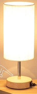 Photo 1 of Bedside Lamp with USB Port - Touch Control Table Lamp