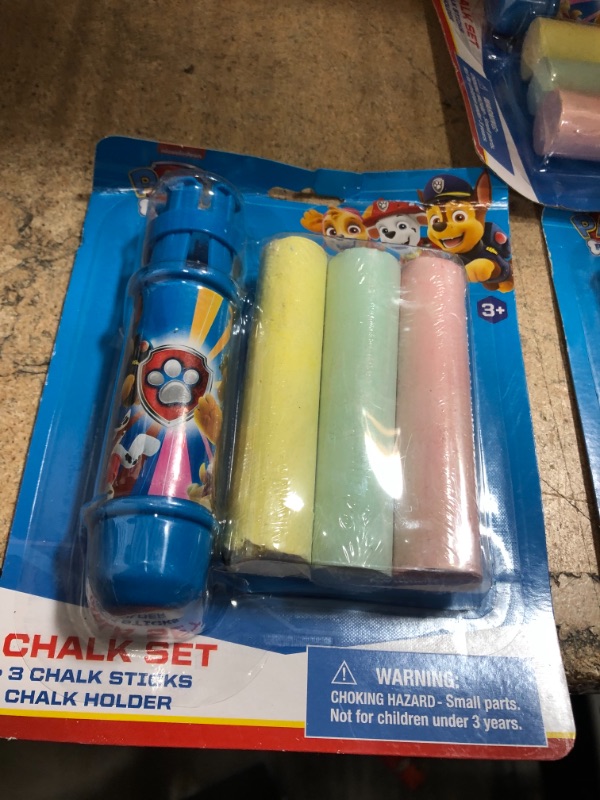 Photo 2 of Bundle of 3 
Paw Patrol Chalk Set