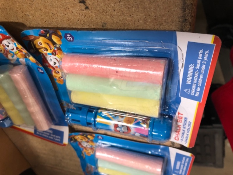Photo 1 of Bundle of 3 
Paw Patrol Chalk Set