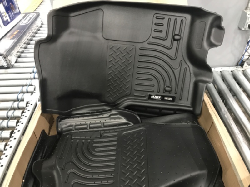 Photo 2 of Husky Liners Weatherbeater Series | Front & 2nd Seat Floor Liners (Footwell Coverage) - Black | 98711 | Fits 2011-2012 Ford F-250/F-350 Crew Cab 3 Pcs