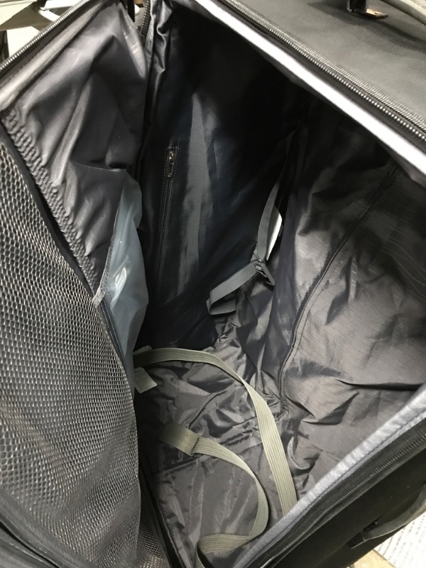 Photo 3 of *Broken Handle- See Last Photo* Samsonite Ascella X Softside Expandable Luggage with Spinner Wheels, Black, Carry-On 20-Inch
