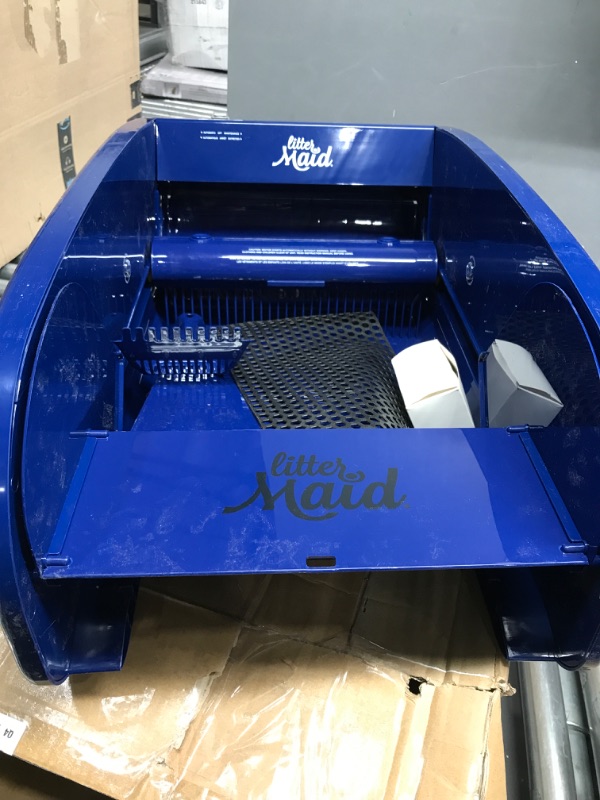 Photo 3 of **Tested/Missing Accessories* LitterMaid® Single Cat Self-Cleaning Litter Box, Blue
