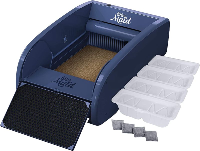 Photo 1 of **Tested/Missing Accessories* LitterMaid® Single Cat Self-Cleaning Litter Box, Blue
