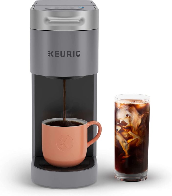 Photo 1 of *Tested* Keurig K-Slim + ICED Single Serve Coffee Maker, Brews 8 to 12oz. Cups, Gray
