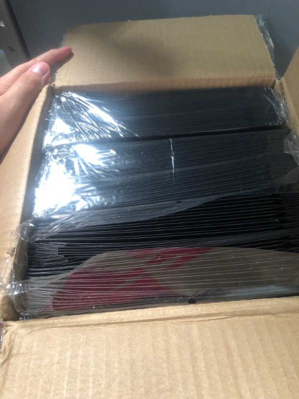 Photo 1 of 2 Pocket Portfolio Plastic Folder Black (Pack of 72)