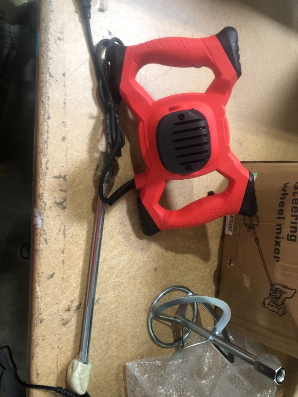 Photo 1 of (TESTED)2100W Electric Handheld Cement Mixer,Portable Mortar Concrete Mixer Drill w