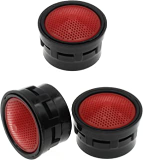 Photo 1 of 3 PCS Insert Faucet Aerator Flow Retrictor Replacement Parts for Bathroom Kitchen(Red-black)