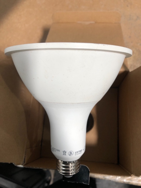 Photo 3 of 90-Watt Equivalent PAR38 Non-Dimmable Flood LED Light Bulb with Selectable Color
