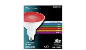 Photo 1 of 90-Watt Equivalent PAR38 Non-Dimmable Flood LED Light Bulb with Selectable Color
