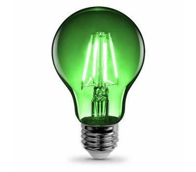 Photo 1 of Feit Electric A19/TG/LED Led Bulb, Flood/Spotlight, A19 Lamp, E26 Lamp Base, Dimmable, Clear, Transparent Green Light
