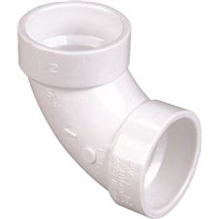 Photo 1 of 92253 Schedule 40 PVC Dwv 90-deg Elbow - 3 in. Hub X Hub
