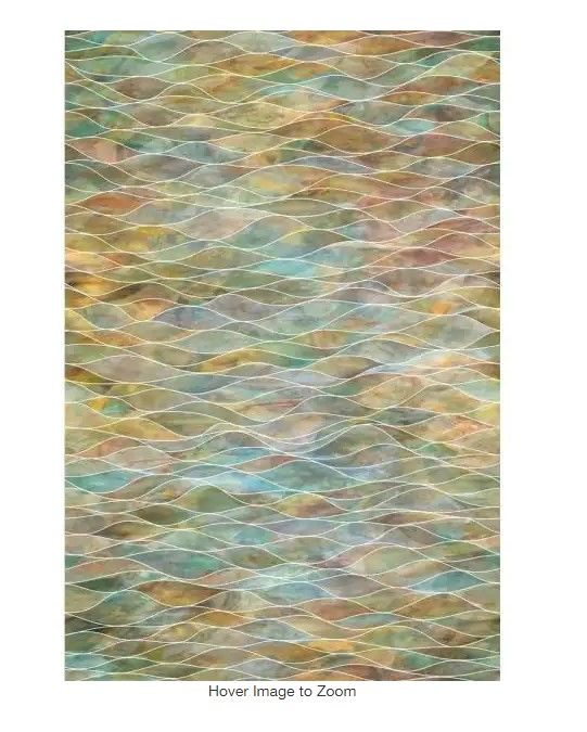 Photo 1 of 24 in. x 36 in. Water Colors Decorative Window Film