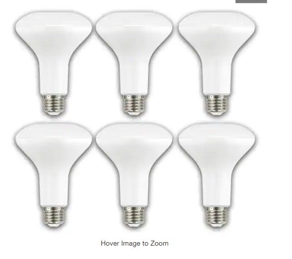 Photo 1 of 65-Watt Equivalent BR30 Dimmable ENERGY STAR LED Light Bulb Soft White (6-Pack)