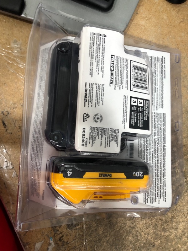 Photo 2 of 
DEWALT
20-Volt MAX Compact Lithium-Ion 4.0Ah Battery Pack with 12-Volt to 20-Volt MAX Charger