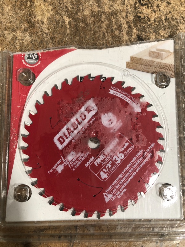 Photo 2 of 4-1/2 in. x 36-Tooth Fine Finish Circular Saw Blade
